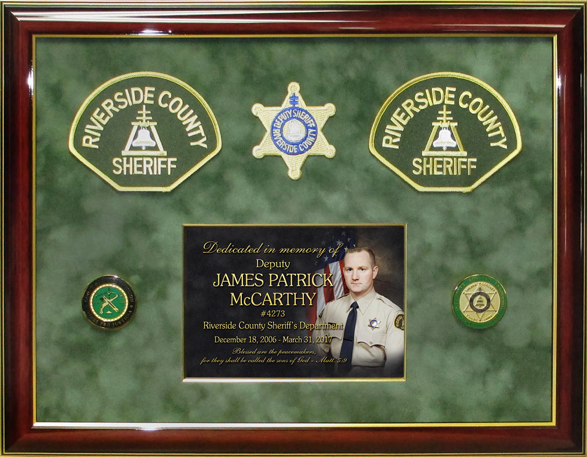 E.O.W. Riverside County Sheriff presentation from Badge
          Frame