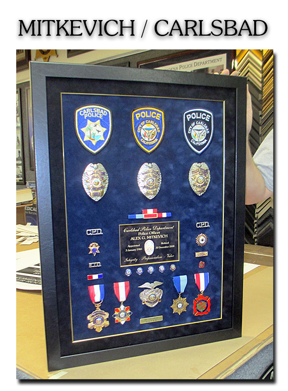 Police Projects, Medal
                    Shadowbox, Badge Frame