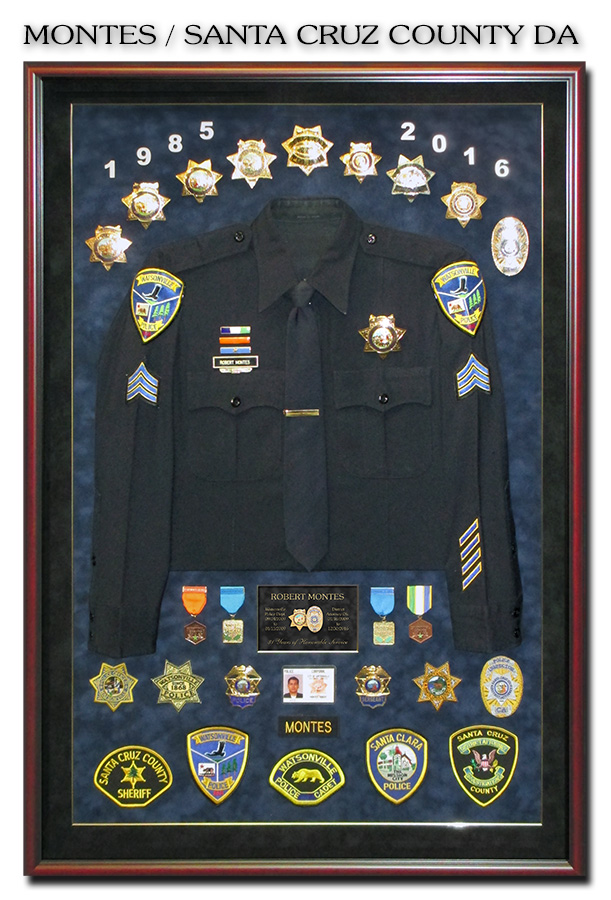 District Attorney
          Shadowbox from Badge Frame for Montes - Santa Cruz County
          D.A.
