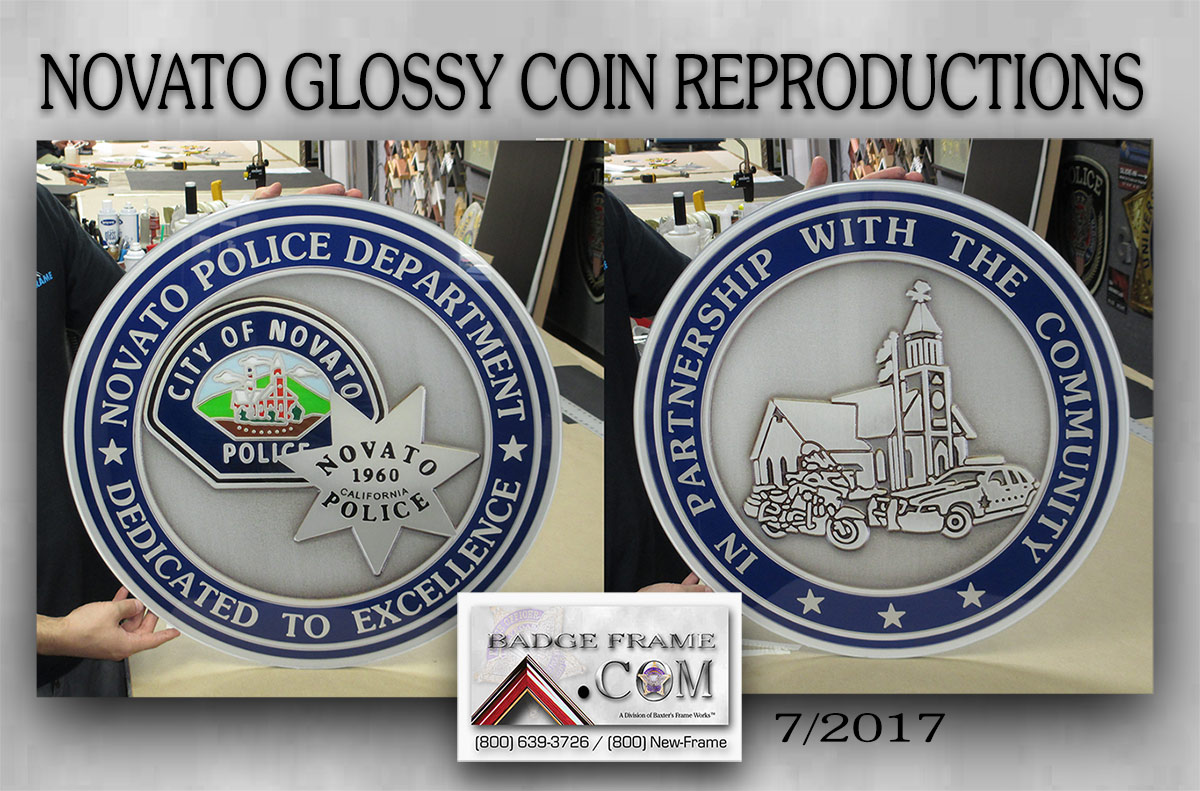 Novato
          PD - Coin Reproductions from Badge Frame