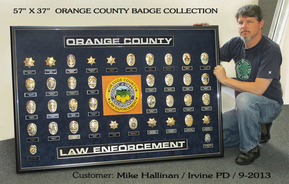 Orange County Law Enforcement Badgte
          Collection - Mike Hallinan / Irvine PD