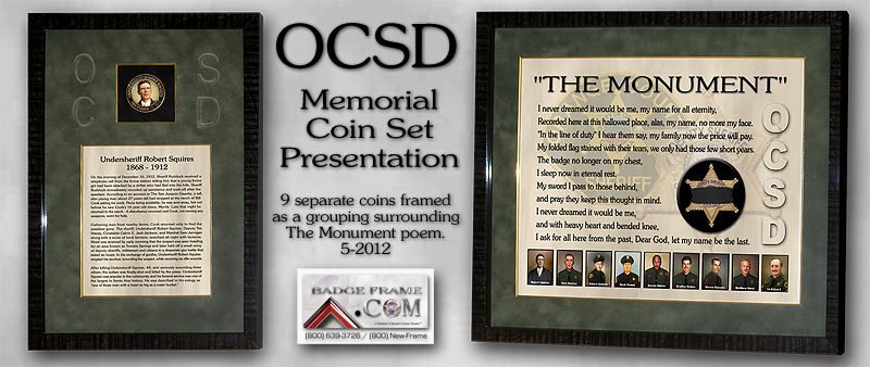 OCSD Memorial Coin Set Presentation