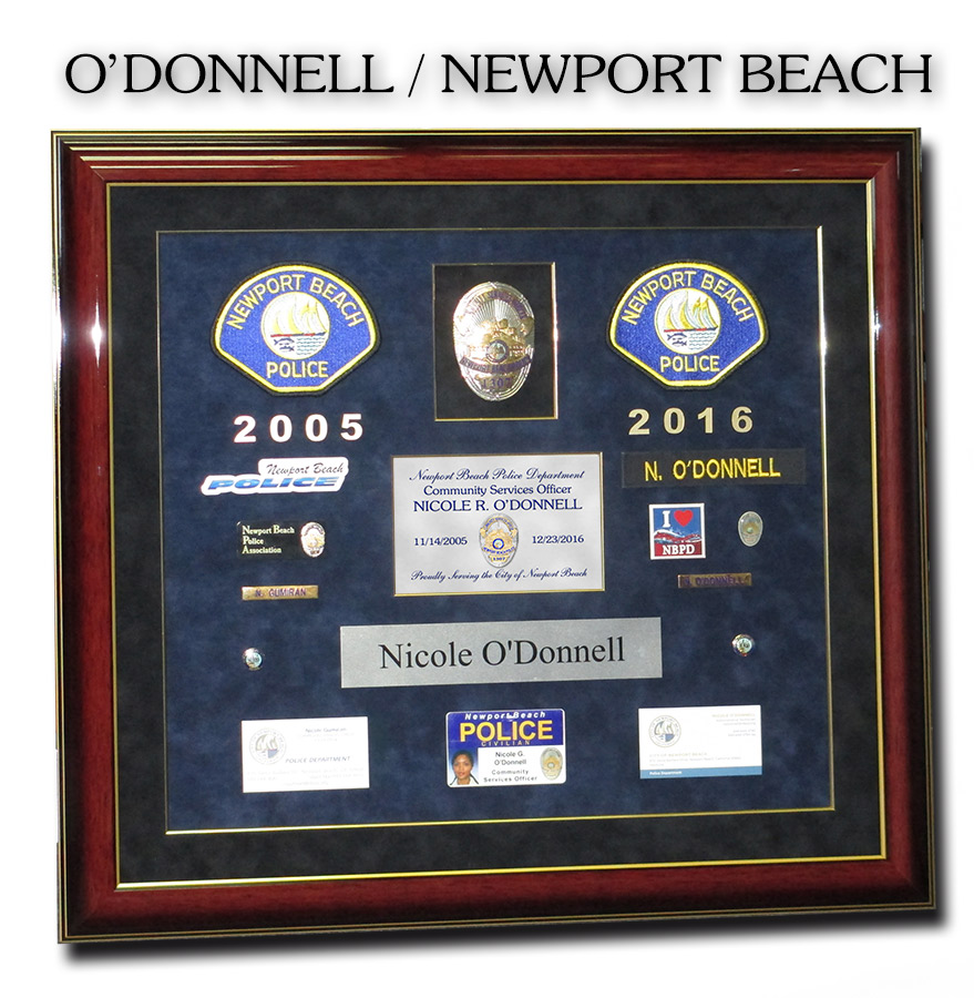 Newport Beach PD -
                  O'Donnell Presentation from Badge Frame 11/2016