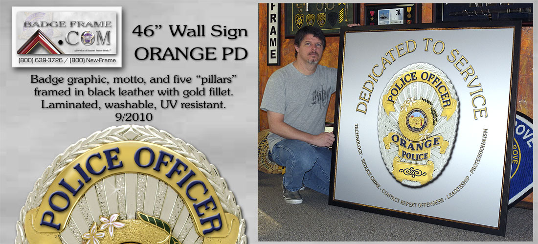 Orange PD - Wall Sign