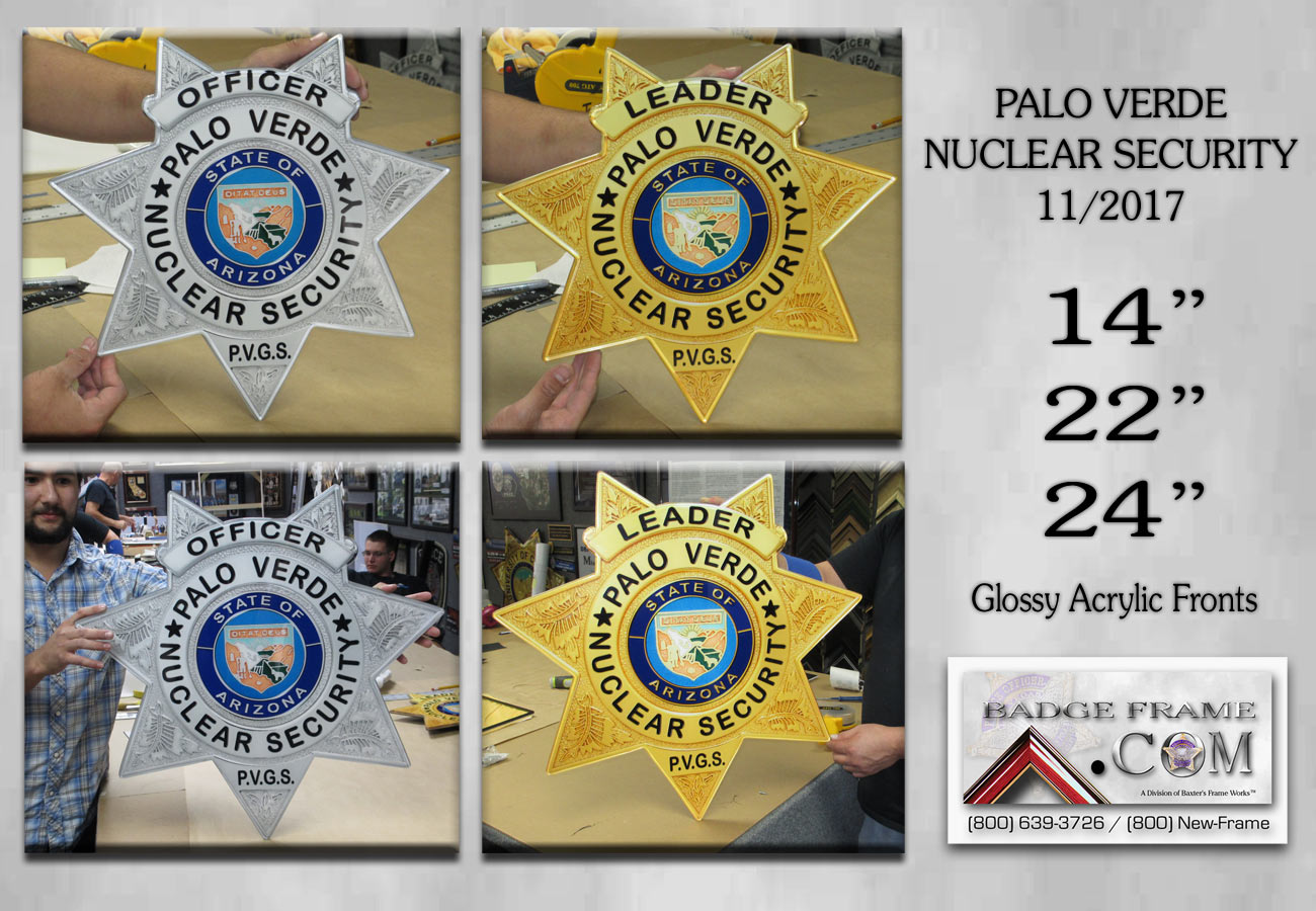 Palo Verde Nuclear Security Oversize Badges