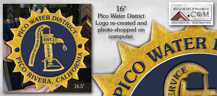 Pico Water District - Logo plaque