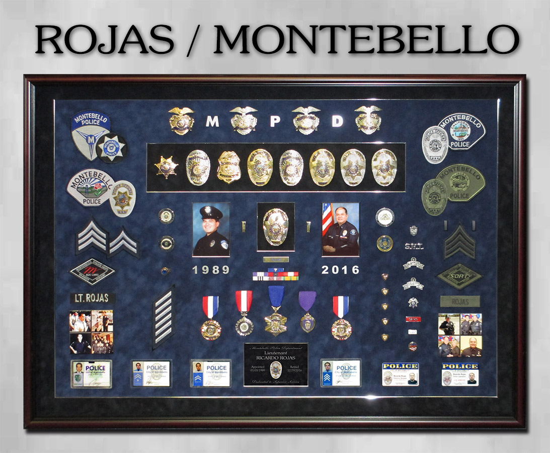Rojas - Montebello PD Police Retirement
                Presentation from Badge Frame