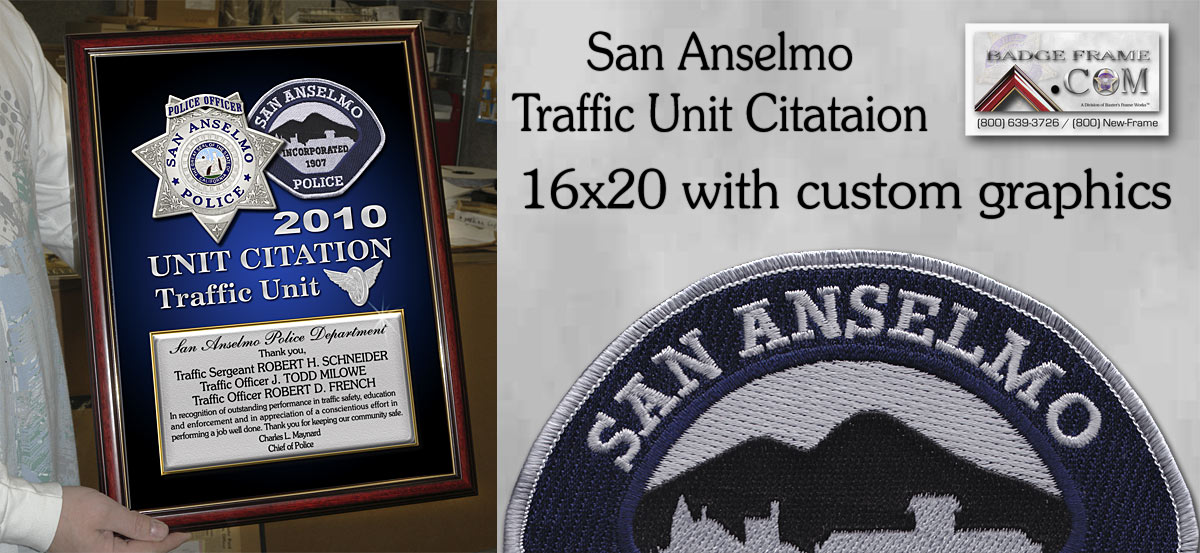San Anselmo Traffic Unit Citation