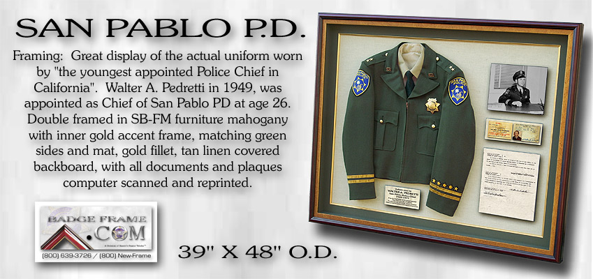San Pablo PD - Uniform Framed