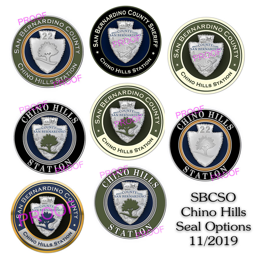 SBCSO / Chino Hills Sheriff Seal Options