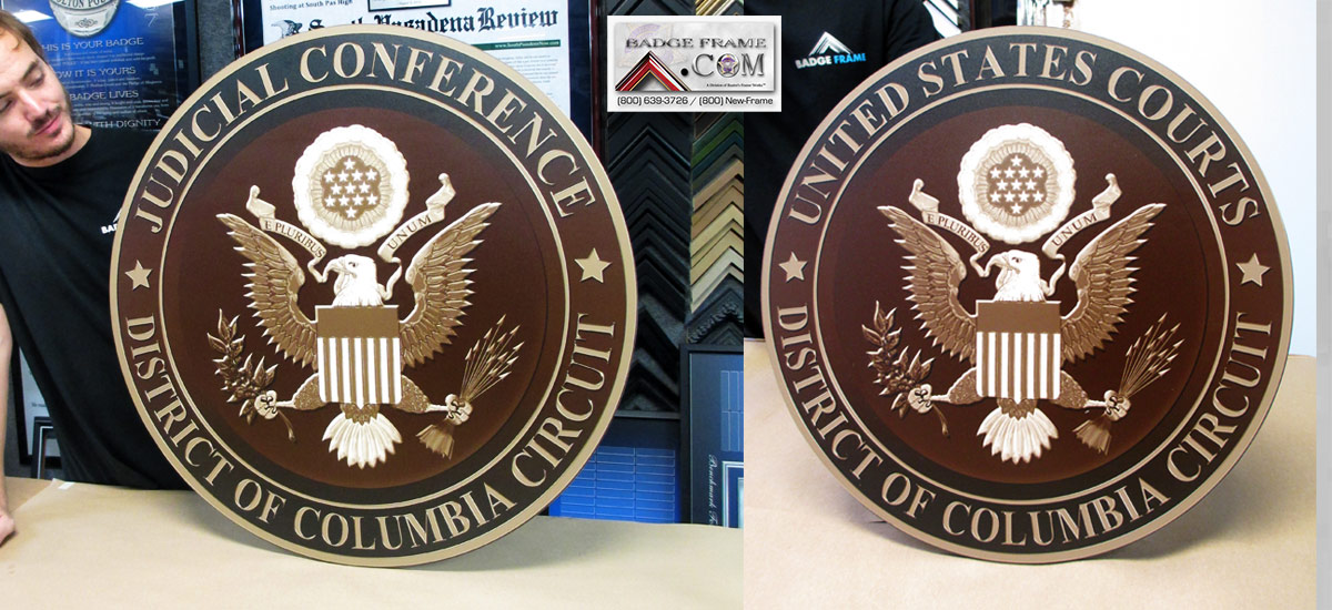 District of Columbia Circut Seals from Badge Frame