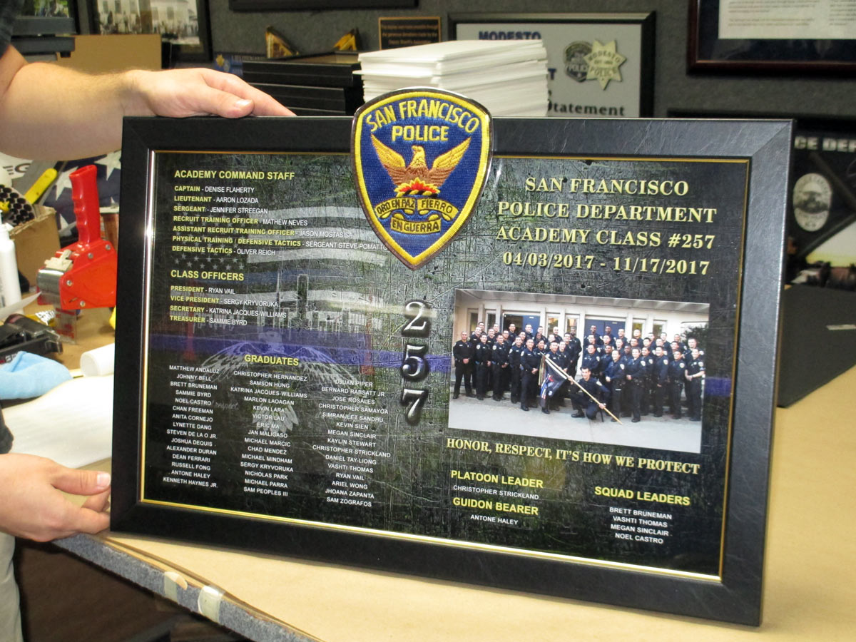 San Francisco Police Academy from Badge Frame
