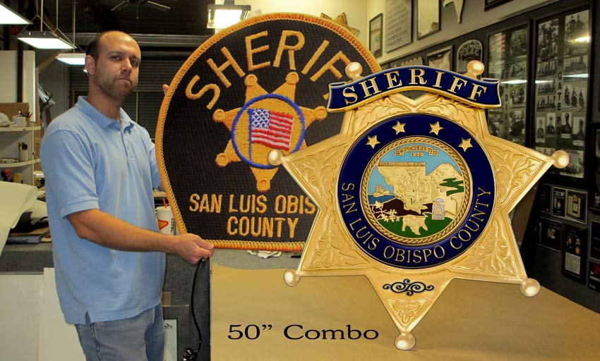 San
          Juis Obispo Sheriff Badge Patch Combo