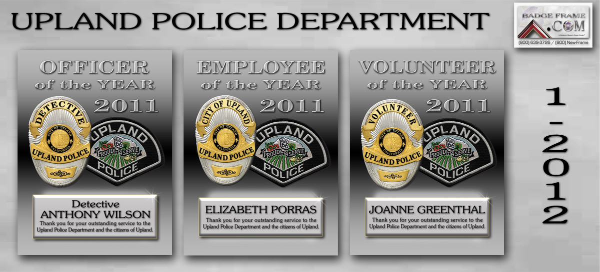 Upland PD - 2011 Recognition Plaques