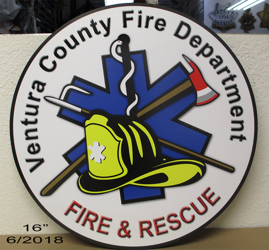 Ventura Fire Dept. Podium Emblem