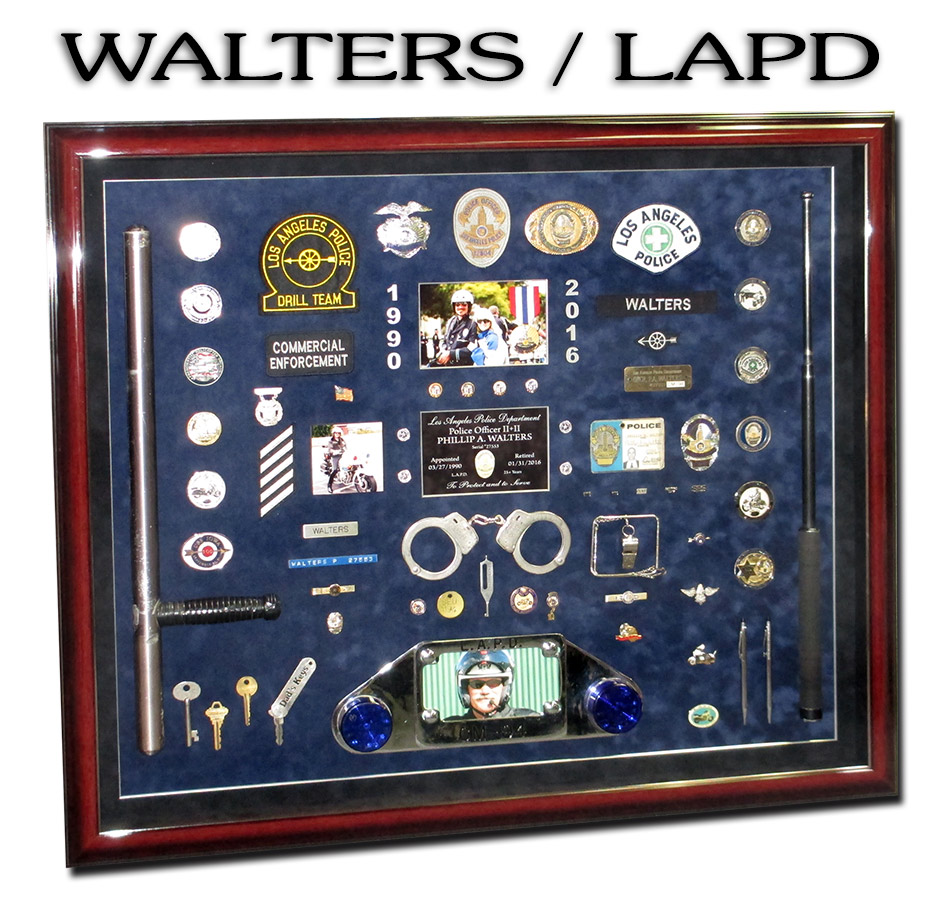Walters -
          LAPD MotorCop presentation from Badge Frame