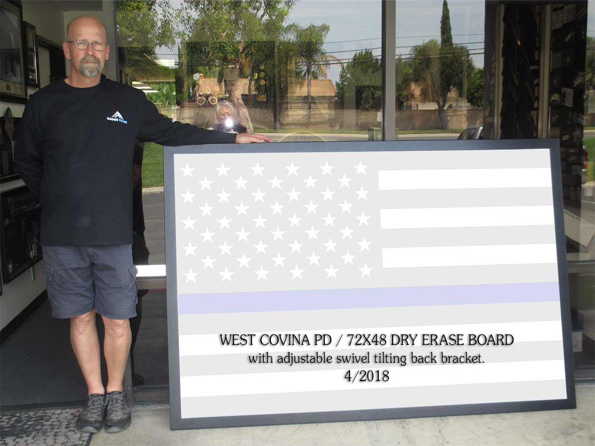 West Covina PD - Dry Erase Board