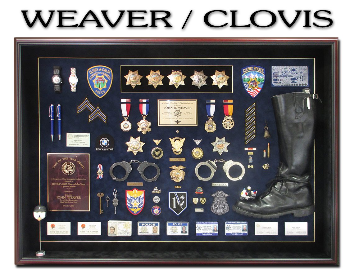Motors Police Shadowbox from Badge Frame